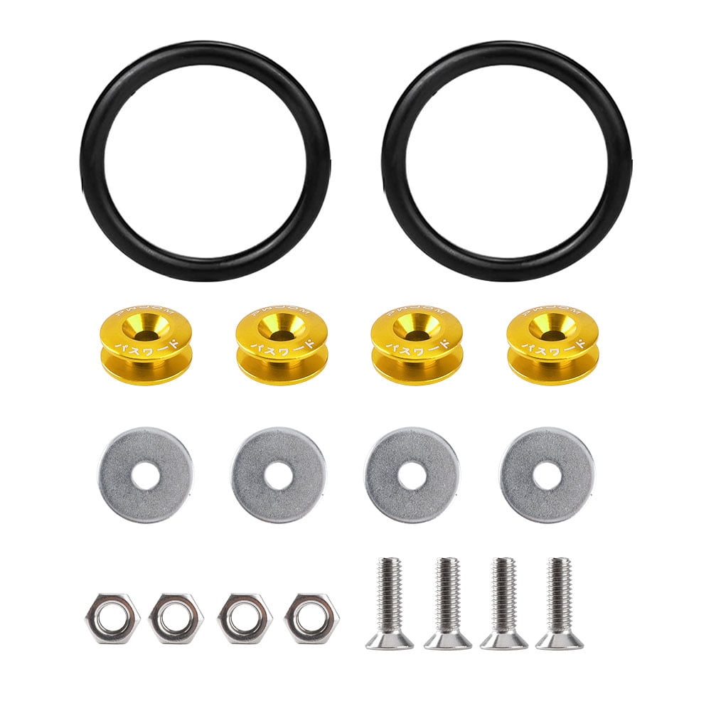 Quick Release Fasteners Xotic Tech JDM - Aluminum Bumper & Trunk Fastener Kit In Black Bumper Removal Kit - Foto 12