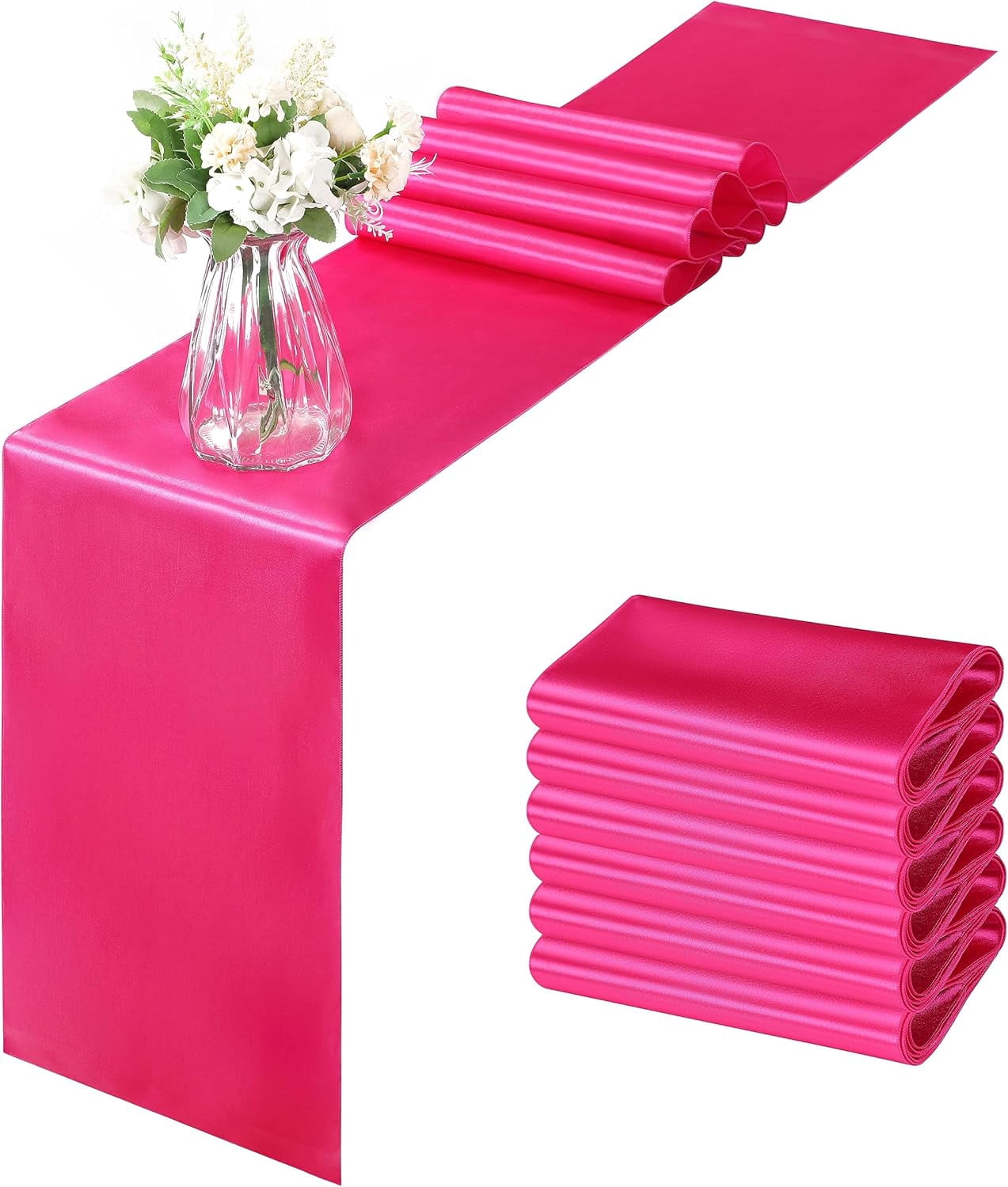 Gold Table Runner 12x108 Inch, Bright Silky Smooth Satin Table Runner ...