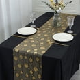 thumbnail image 1 of Gold Table Runner Sheer Gauze with Metallic Glitter, 108 Inch Long Mesh Roll for Wedding, Anniversary, Valentine's Day, Birthday & Party Table Decoration, 1 of 6