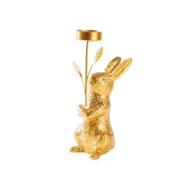 Gold Table decor, Iron Standing Rabbit Tealight Candle Holder, for Easter Home decor, Spring decorations for Party and Easter Table decorations