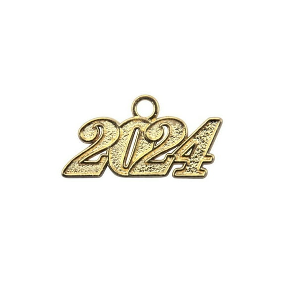 Endea Graduation Gold Tassel Date Charm Year 2024