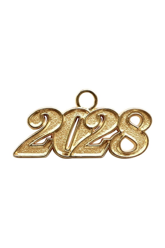 Gold Tassel Date Charm Year 2028
