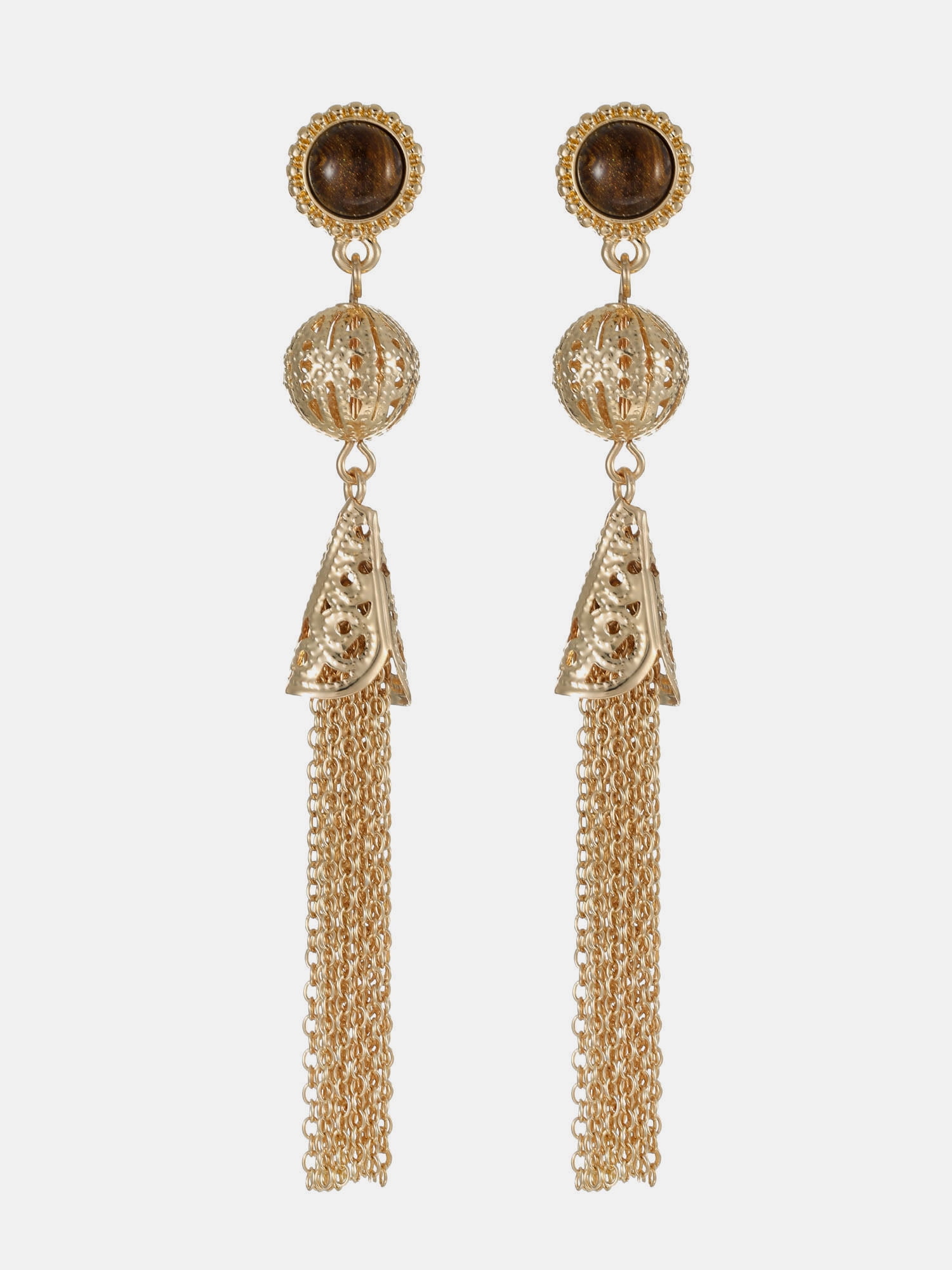 Scenario Tassel Drop Earrings, Gold-Tone