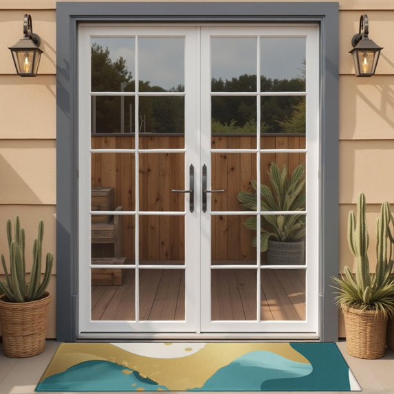 Gold Teal Blue Marble Door Rugs,Washable Non Slip Door Mats Indoor,Decorative Door Mats,Entry Mat Indoor for Entrance,Bedroom,Kitchen,Bathroom,16"x47"