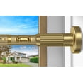 thumbnail image 1 of Gold Tension Curtain Rod 41-126In(4-10Ft), Long Outdoor Curtain Rod No Drilling for Window or Bathroom Patio, Adjustable Spring Shower Rod,Rod Diameter 1.26In-One-bond stretching, 1 of 8