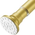 thumbnail image 1 of Gold Tension Rod 18-32 Inches Small Shower Rod Non-Slip Spring Tension Curtain Rod Stainless Steel Short Shower Curtain Rod No Drilling Adjustable Closet Rod, 1 of 16