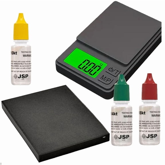 Gold Testing Jewelry Kit 10K 14K 18K With Scale 200gx0.01 & Test Stone