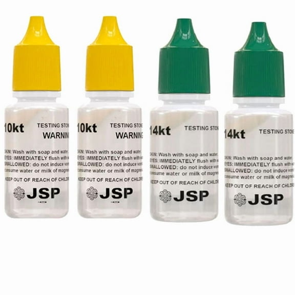 Gold Testing Kit 2x10K 2x14k Solution Acid Test Gold Authenticity Tester USA