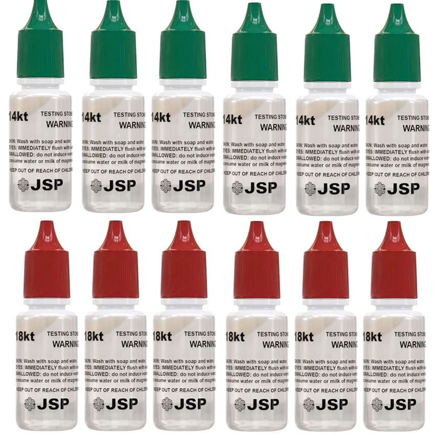 Gold Testing Kit 6x14k 6x18k Solution Acid Test Gold Authenticity Tester USA