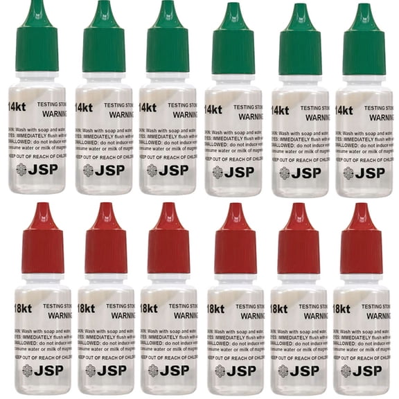 Gold Testing Kit 6x14k 6x18k Solution Acid Test Gold Authenticity Tester USA