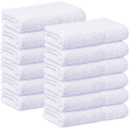 thumbnail image 1 of Gold Textiles 12 Pack White Hand Towels 16x30 Inch 100% Cotton Hotel Quality Gym & Spa Quick Drying, 1 of 7