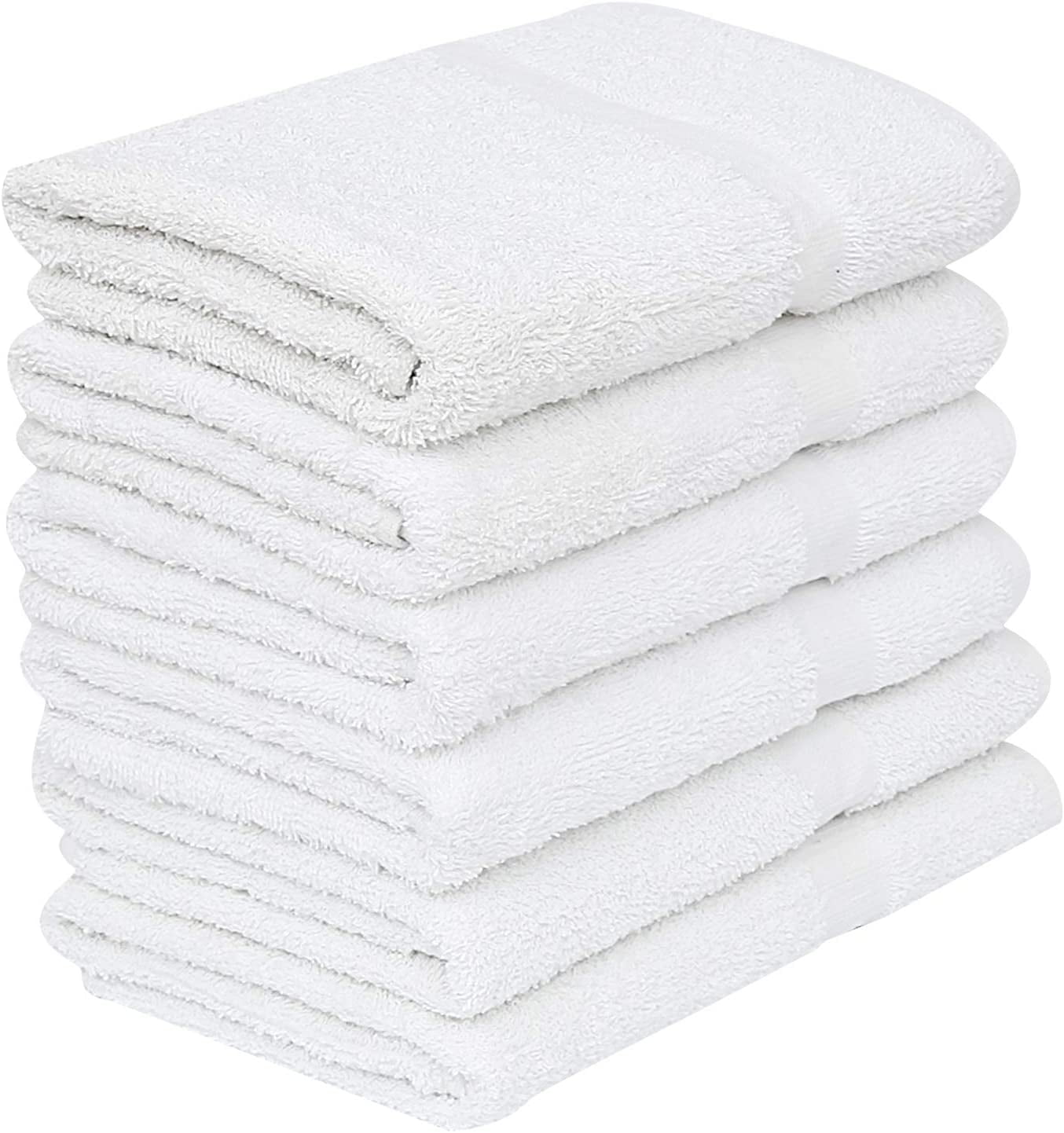 GOLD TEXTILES 36 Pack White Hotel Bath Towels Bulk 20x40 Inches - Cotton  Blend Economy Cheap Bath Towels for Commercial Uses, Gym, Salon, Spa & Hair  