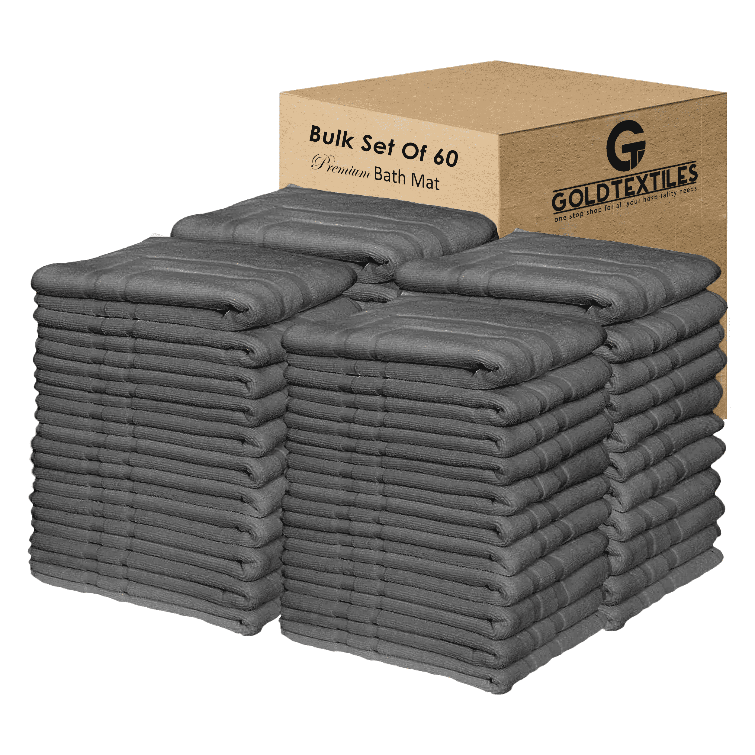 Gold Textiles Luxury Hotel Quality Bath Mat New (Premium, 22X34) Cotton ...