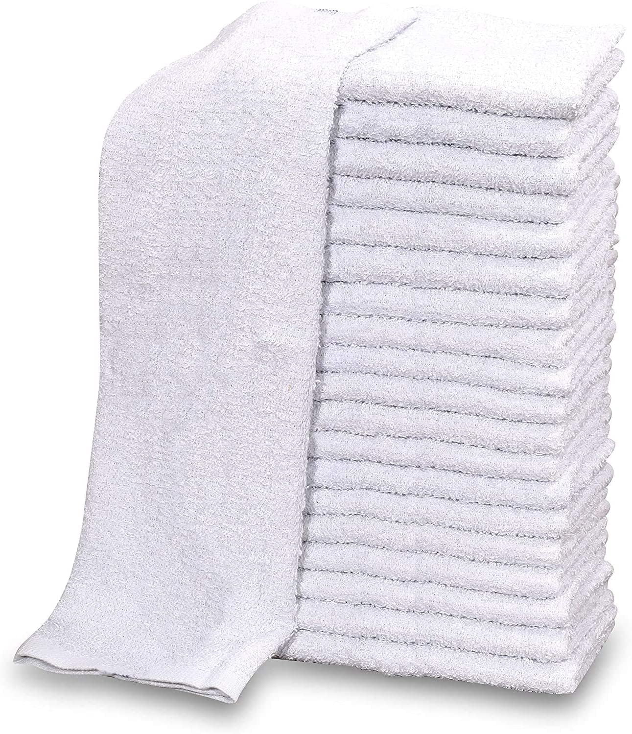 Gold Textiles Restaurant Bar Mops Towel 16x19 Inches Cotton Blend White Pack of 12 Kitchen Towel Set - Walmart.com