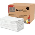 thumbnail image 1 of Gold Textiles White Towels Cotton 60 Pcs 15x25 inches Rags Terry Towel Kitchen and Commercial Uses, 1 of 5