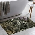 thumbnail image 1 of Gold Texture Black Background Bath Rugs 16x24 Inch Non Slip Bath Mat Quick Dry Super Absorbent Thin Bath Rug Fit Under Door Washable Bath Floor Rugs for Bathroom Bathtub Shower Sink,Multi 3, 1 of 6