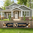thumbnail image 1 of Gold Theme Banner Decorative Design 80th Birthday Party Balloon Decoration for Milestone Celebration Indoor Decoration Event Decoration, 1 of 8