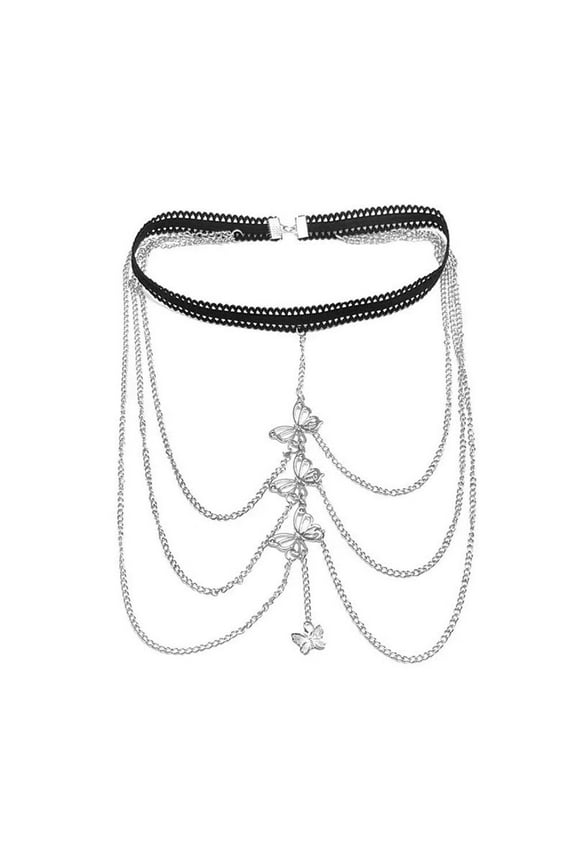 Gold Thigh Chain - Multilayer Gold Chain Thigh Garter, Fashion Body Jewelry, Leg Jewelry for Women