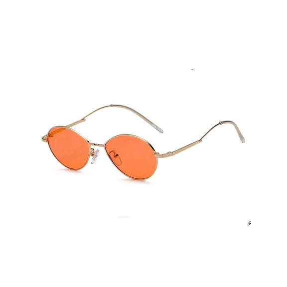 Orange & Gold Sunglasses - Bright Color UV Protection Summer Festival & Outdoor Activity Shades