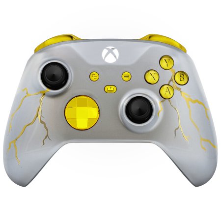 Gold Thunder One X UN-MODDED Custom Controller Unique Design (with 3.5 jack)