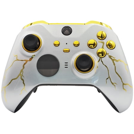 Gold Thunder UN-MODDED Custom Controller Compatible with Xbox ONE Elite Series 2