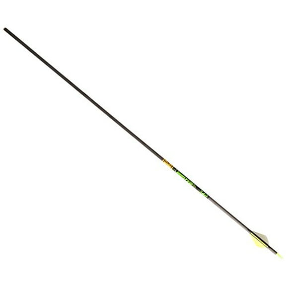 Gold Tip Hunter XT 340 Arrow 2" Raptor Vanes, 6 Pack, Smart Carbon, Straightness Tolerance +-.003, Fletched (HXT340A26)