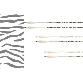 Gold Tip Ted Nugent 400 Carbon Arrow 2" Vanes Black and White 6PK