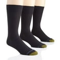 thumbnail image 1 of Gold Toe Adult Men's Canterbury Ribbed Crew Dress Socks, OS One Size, 3 Pack, 1 of 2