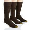 thumbnail image 1 of Gold Toe Adult Men's Canterbury Ribbed Crew Dress Socks, OS One Size, 3 Pack, 1 of 2