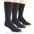 thumbnail image 1 of Gold Toe Adult Men's Canterbury Ribbed Crew Dress Socks, OS One Size, 3 Pack, 1 of 2