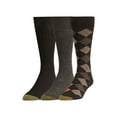 thumbnail image 1 of Gold Toe Adult Men's Classic Argyle Ribbed Cuff Dress Socks, Size 6-12, 3 Pack, 1 of 2
