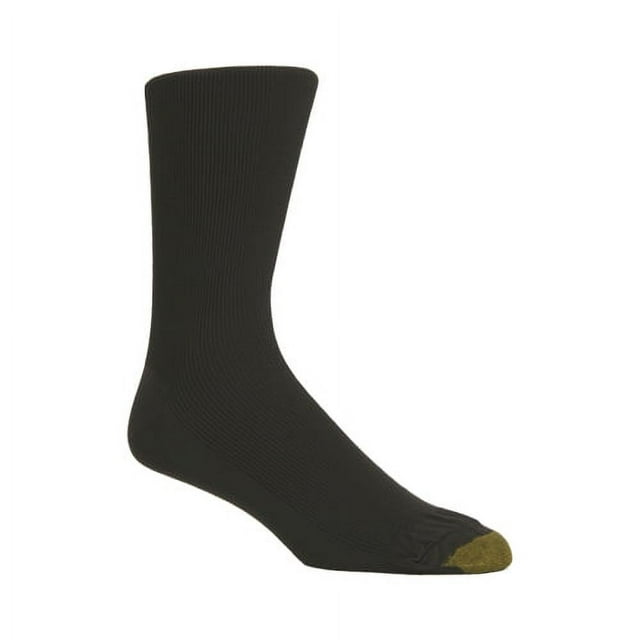 Gold Toe Adult Men's Dress Nylon Light Metropolitan Crew Sock, 3 Pack