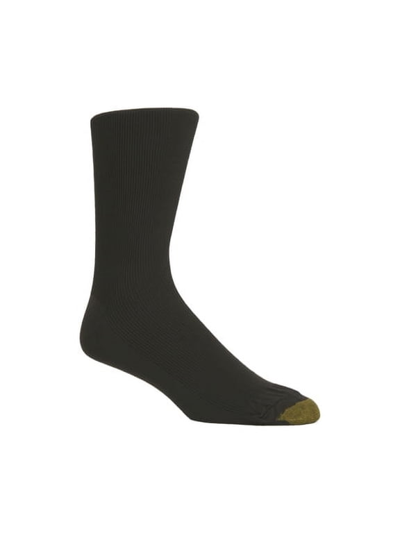 Gold Toe Adult Men's Dress Nylon Light Metropolitan Crew Sock, 3 Pack