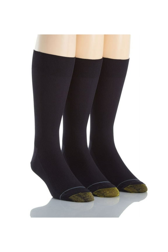 Gold Toe Adult Men's Dress Nylon Light Metropolitan Crew Sock, OS One Size