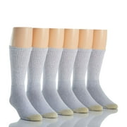 Gold Toe Adult Men's Full Cushion Cotton Crew Casual Socks, 6 Pack