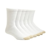 GOLDTOE Gold Toe Adult Men's Full Cushion Cotton Crew Casual Socks, 6 Pack