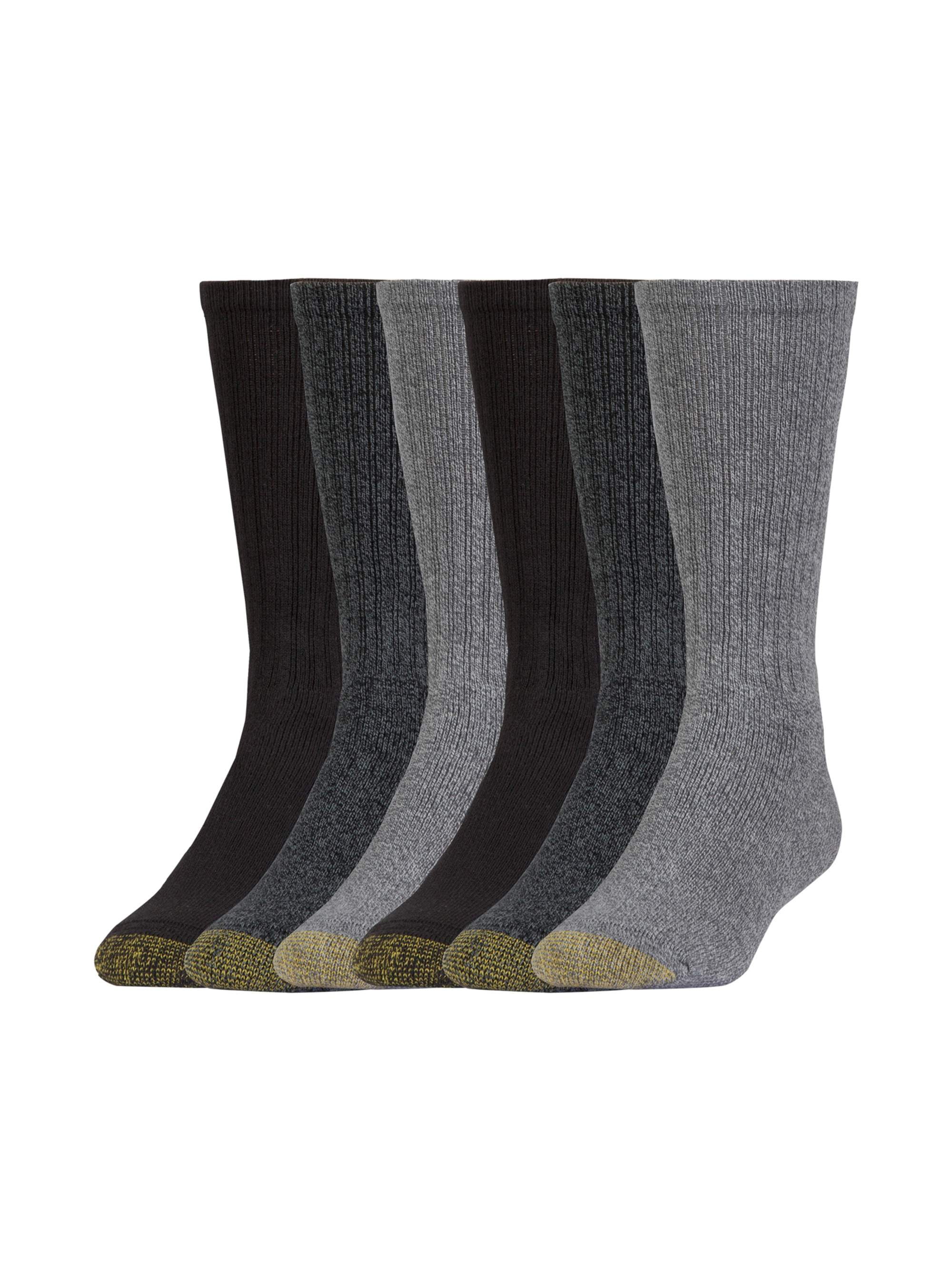 Gold Toe Adult Men's Harrington Crew Dress Socks, OS One Size, 6 Pairs