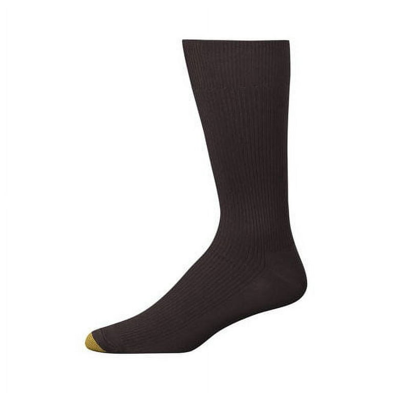Gold Toe Adult Men's Manhattan Traditional Ribbed Crew Dress Socks, OS One Size, 3 Pack Gold Toe Adult Men's Manhattan Traditional Ribbed Crew Dress Socks, OS One Size, 3 Pack