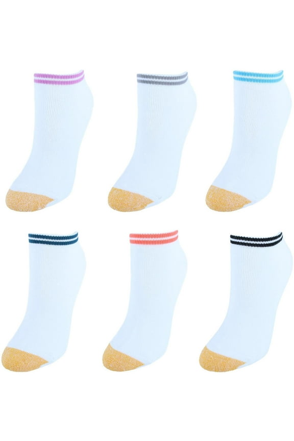 Gold Toe Cotton No Show Liner Socks (Pack of 6) (Women)