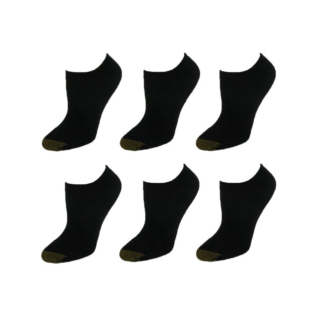 Gold Toe Cotton No Show Liner Socks (Pack of 6) (Women) - Walmart.com