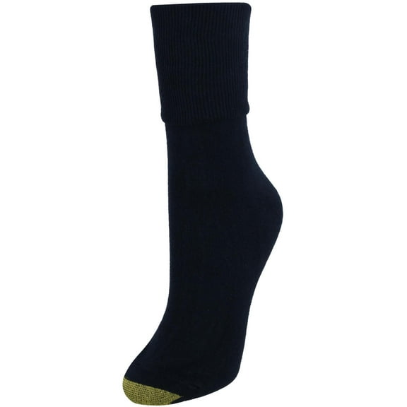 Gold Toe Cotton Turn Cuff Ankle Socks (Pack of 3) (Women)