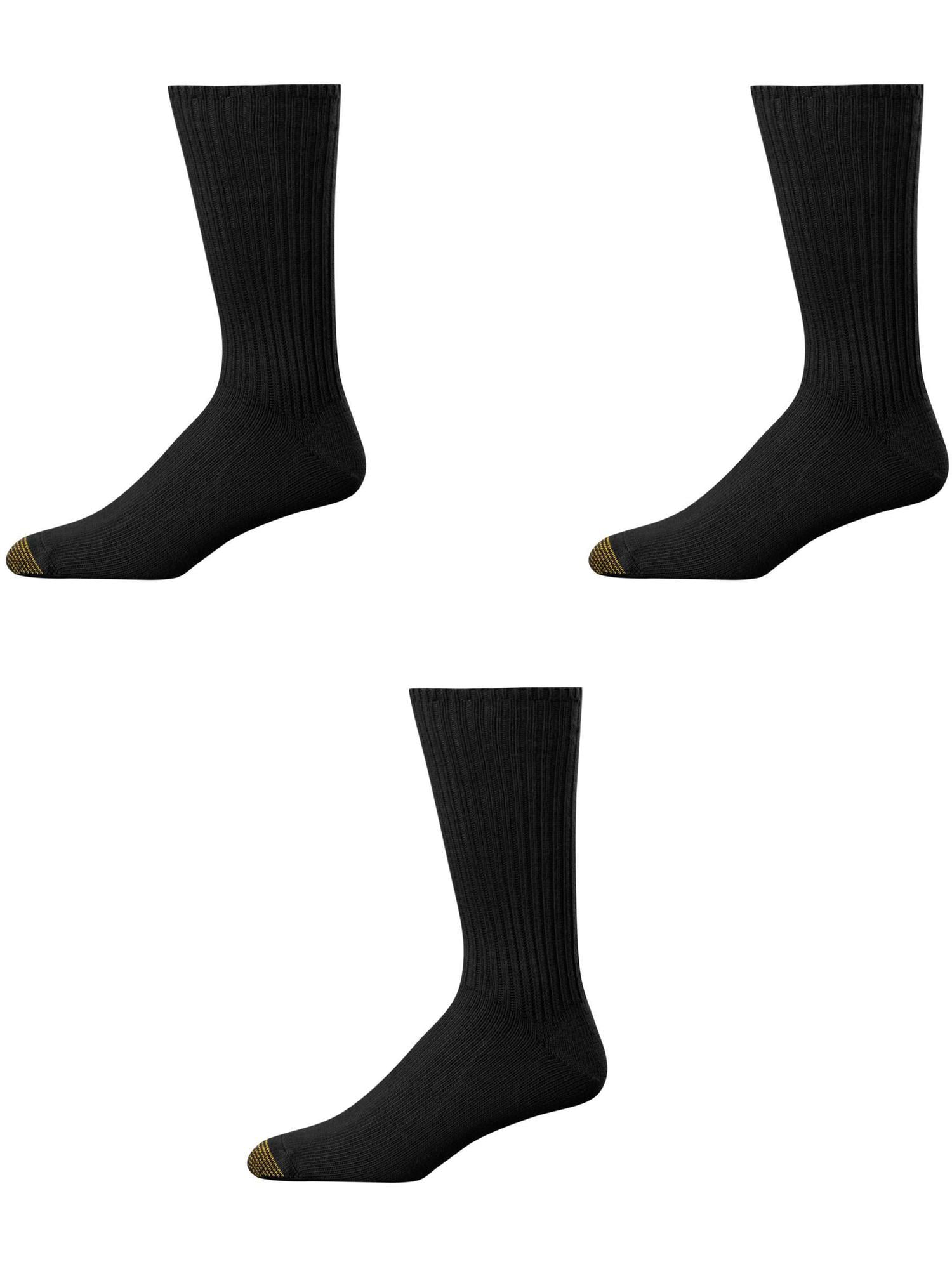 Gold Toe Fluffies Cotton Crew Socks (Pack of 3) (Men)