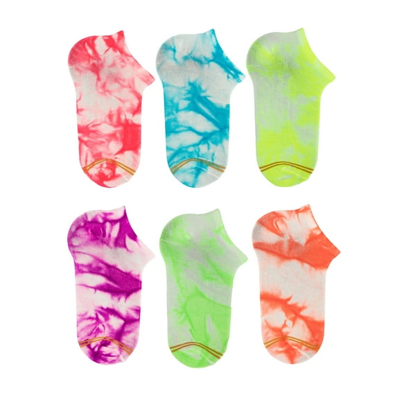 Gold Toe Girls No Show Socks 6-Pack, Sizes M-L