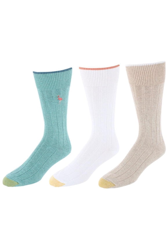 Gold Toe Hampton Casual Dress Socks (Pack of 3) (Men)