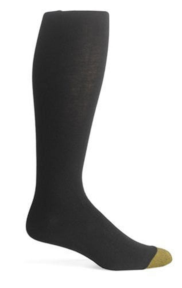 Gold Toe Men's ADC Aquafx Jersey Over the Calf Dress Sock, 1013 Black