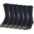 thumbnail image 1 of Gold Toe Men's Cotton Crew Athletic Socks, 6 Pack , Black/Grey, US 6-12, 1 of 3