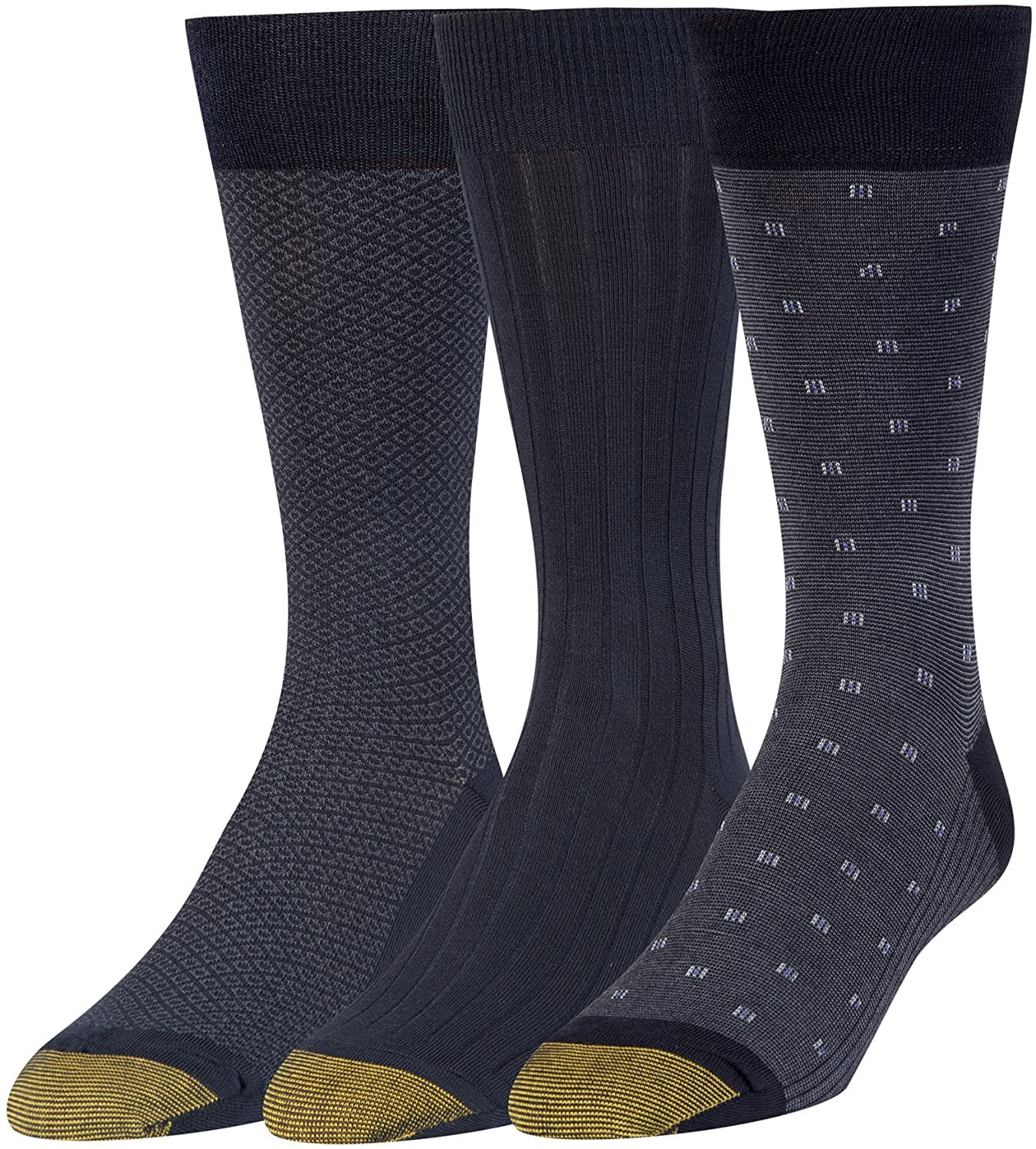 Gold Toe Men's Dress Crew Socks 3 Pairs Grey Size 12-16 - Walmart.com