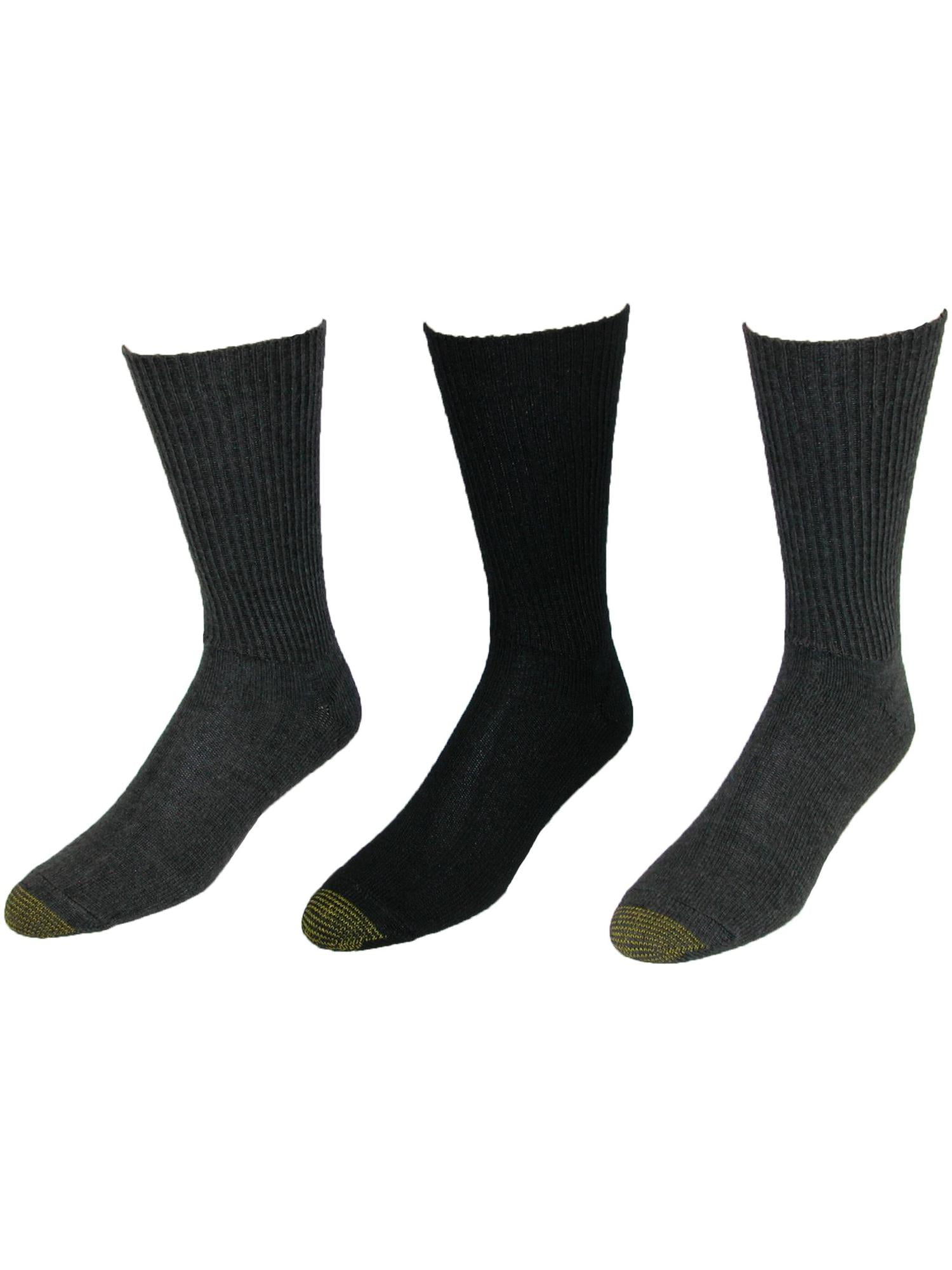 Gold Toe Men's Fluffies Crew Socks, 3 Pack