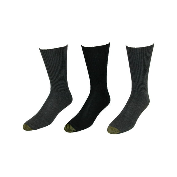 Gold Toe Men's Fluffies Crew Socks, 3 Pack