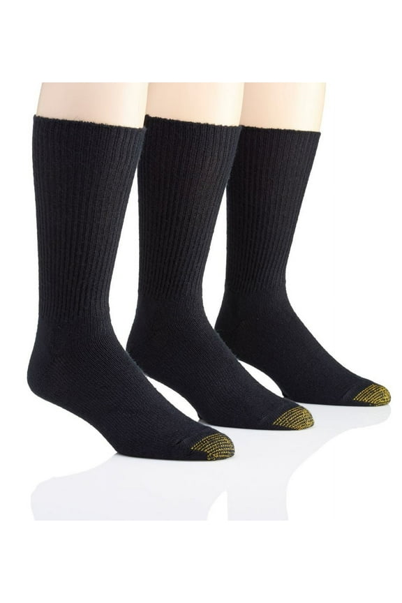 Gold Toe Men's Fluffies Crew Socks, 3 Pack